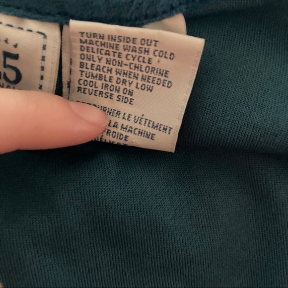 Peacock blue crushed velvet tank top - Picture 6 of 6